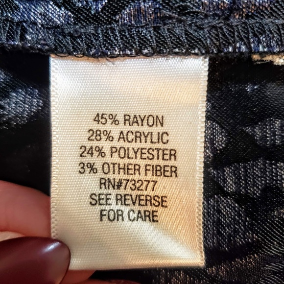 DANA BUCHMAN Dress, Gray Black Beads Cheetah, 10 - Picture 5 of 8